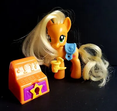 Buy My Little Pony Applejack G4 Figure + Blue Saddle, Yellow Drink, Orange  Till • 9£