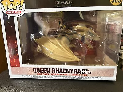 Buy Funko POP TV Queen Rhaenyra With Syrax House Of The Dragon #305 Vinyl Figure New • 23£