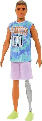 Buy Barbie Ken Fashionistas Doll With Jersey And Prosthetic Leg • 13.89£