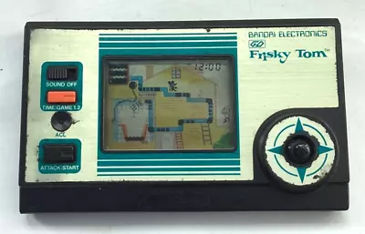 Buy Vintage 1982 RARE GD BANDAI - FRISKY TOM - LCD GAME (Good Condition) • 5.50£