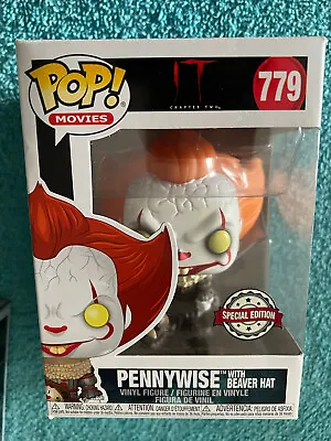Buy Pennywise With Beaver Hat Funko Pop Vinyl Figure #779 IT Chapter Two 2 Clown • 13.95£