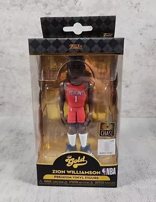 Buy Zion Williamson New Orleans Pelicans Funko Gold NBA Premium Chase Red Figure • 8.99£