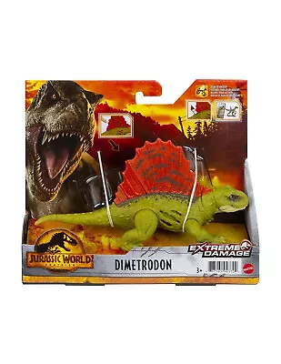 Buy Jurassic World Dominion Dinosaur Extreme Damage Dimetrodon On Sale • 20.75£