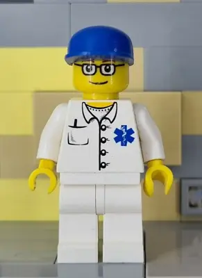 Buy LEGO Town Minifig - Doctor - EMT Star Of Life Button Shirt Minifigure (doc034) • 3.95£