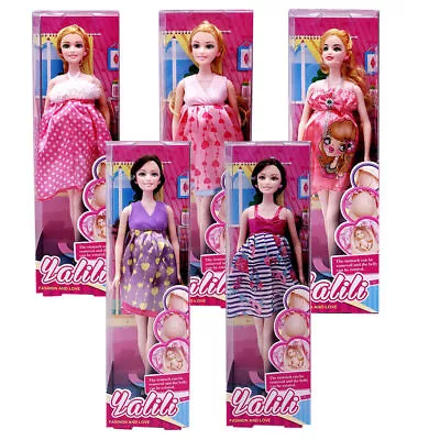 Buy New 11.5  Pregnant Barbie Princess Doll Children's Home Plastic Toys • 17.20£