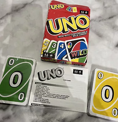Buy Mattel 2015 GET WILD UNO CARD GAME With CUSTOMIZABLE WILD CARDS ! 112 Cards NEW • 13.95£