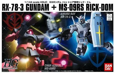 Buy Hguc Rx-78-3 Gundam + Ms-09rs Rick Dom 1/144 - Gunpla • 37.95£