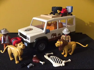 Buy Playmobil Wildlife Safari Jeep, Lions, 6798, Preowned • 22£