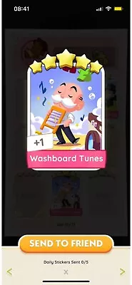 Buy Monopoly Go - Washboard Tunes Sticker / Card - FAST DELIVERY ✅ • 9£