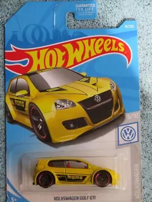 Buy Hot Wheels 2019 #019/250 VOLKSWAGEN VW GOLF GTi Yellow @F Long Card • 3.98£
