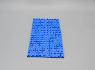 Buy LEGO 50 X Base-Plate 1x4 Blue Basic Plate 3710 371023 • 2.47£
