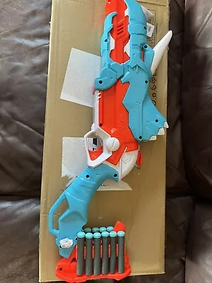 Buy NERF Dinosquad Multicolour Tricera-blast Blaster Toy • 20£