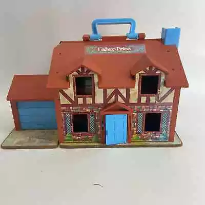 Buy Fisher Price Vtg Cottage House Play Doll House • 47.36£