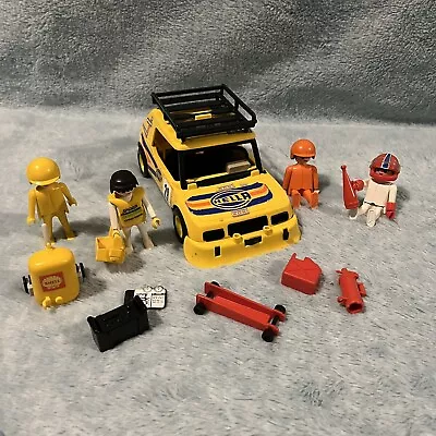 Buy Vintage Playmobil Set Yellow Rally Car • 6£
