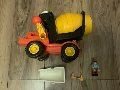 Buy Vintage 1970s Fisher Price Husky Helper Cement Mixer Construction Toy, USA • 35£