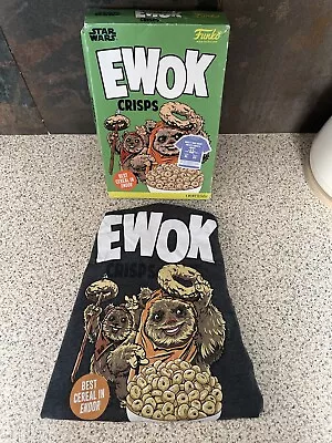 Buy Funko Star Wars EWOK Crisps Cereal Box Size Extra Large XL T-Shirt • Unworn • 19.99£