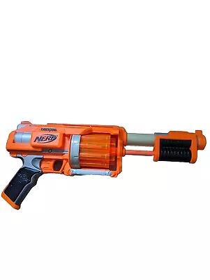 Buy Nerf Pump Action Revolver Orange Dart Tag Gun Blaster • 8.99£