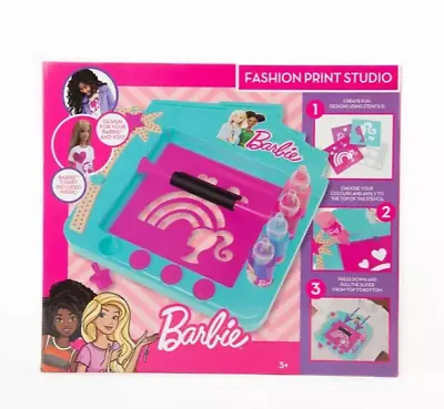 Buy Barbie Fashion Print Studio Fashion Print Kids Girls Designer Toy T-Shirt • 17.46£