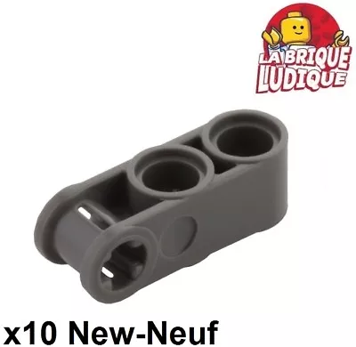 Buy LEGO Technic 10x Axle Pin Connector 3L 2 Holes Dark Grey/Dark B. Gray 42003 • 1.96£