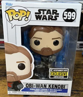 Buy Funko Pop Star Wars The Clone Wars Obi-Wan Kenobi EE Exclusive #599 With Protect • 24.99£