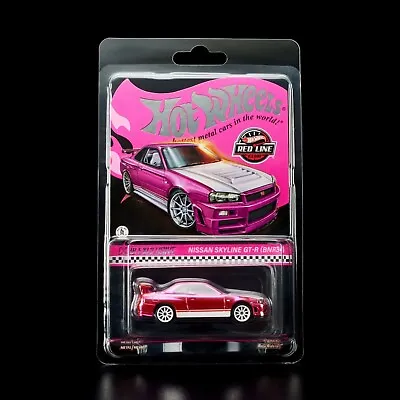 Buy 🔥🔥Hot Wheels RLC Exclusive Pink Nissan Skyline GT-R R34 - IN HAND🔥🔥 • 99£