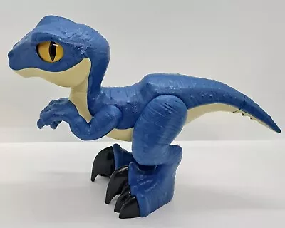 Buy Jurassic World Raptor Velociraptor 7  Dinosaur Toy Action Figure Mattel Blue • 3.99£