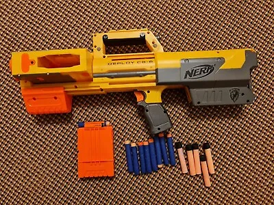 Buy NERF N-Strike DEPLOY CS-6 Collapsible Toy Gun, Magazine & Bullets. Fully Working • 12£