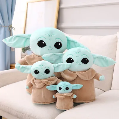 Buy Hot 18-48Cm Baby Yoda Plush Doll Kids Toys Stuffed Soft Pillow Kids Toy Gifts • 10.78£