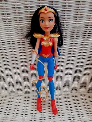 Buy DC Super Hero Doll Girl 12  Doll Wonder Woman Play Toy Barbie With Cape & Lance • 7.99£