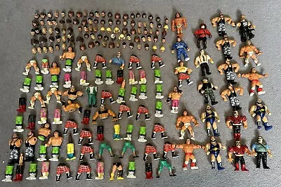Buy WWF/WWE Hasbro Retro Custom Parts Bundle, 100 Heads, 22 Figures, Over 150 Fodder • 125£