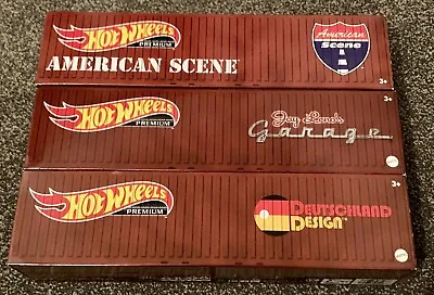Buy Hot Wheels Premium Car Culture Containers Lot Of X3 Hot Wheels Cars • 25£