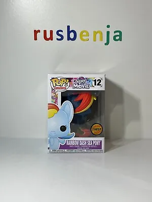 Buy Funko Pop! My Little Pony Rainbow Dash Sea Pony Glitter Chase #12 • 11.49£