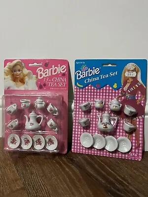 Buy Barbie Two China Tea Sets - Brand New In Box - Mattel Chilton Toys 1992/1994 • 9.99£