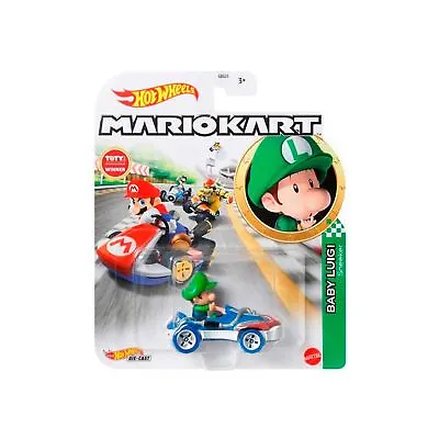 Buy Hot Wheels Mario Kart Baby Luigi Sneeker Kart • 9.99£