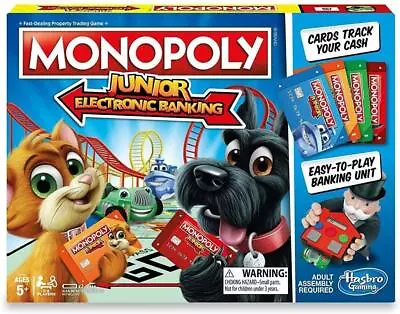 Buy Hasbro Monopoly Junior Electronic Banking E1842 • 16.99£