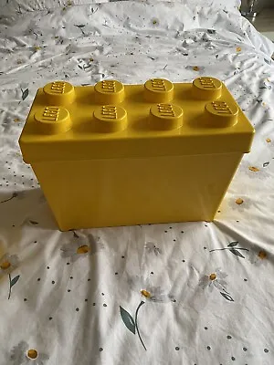Buy LEGO Storage Large Yellow 8 Stud Container Plastic Bin Box EMPTY • 15£