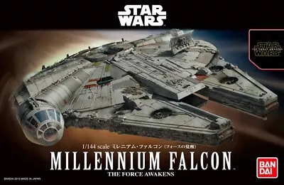 Buy Bandai Star Wars MILLENNIUM FALCON (The Force Awakens) 1/144 • 77.22£