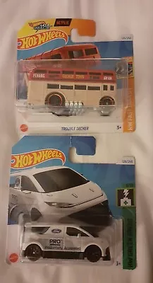 Buy 2 New Hot Wheels 2024 Ford Performance Supervan + Trouble Decker Bus  • 6.30£