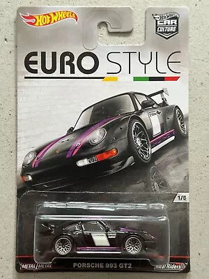 Buy 2015 Hot Wheels Euro Style PORSCHE 993 GT2 Car Culture Real Riders 911 • 64.99£