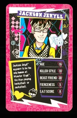 Buy 1 X Info Card Monster High Character Jackson Jekyll - R110 • 2.29£