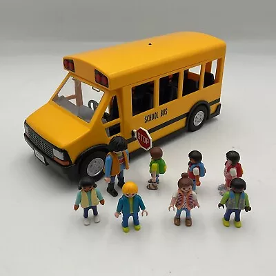 Buy Playmobil Yellow School Bus 5940 Working Flashing Lights, 7 Children Characters. • 14£