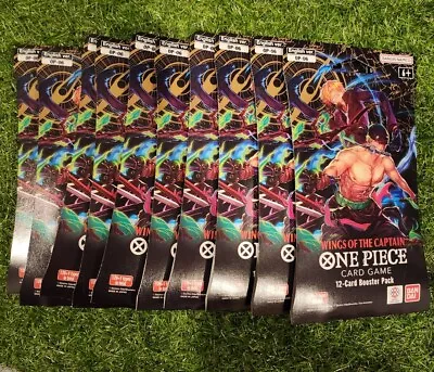 Buy 💎 10 X OP 06 One Piece Wings Of The Captain Blister Pack OP-06 English • 112.51£
