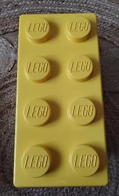 Buy LEGO Yellow Storage Toy Box Rectangular Classic 8 Brick Empty 2012 NO BRICKS • 14.48£