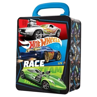 Buy Hot Wheels Tin 1:64 Scale Cars Storage Case Fits Up To 18 Die-Cast Cars Toy New • 14.99£