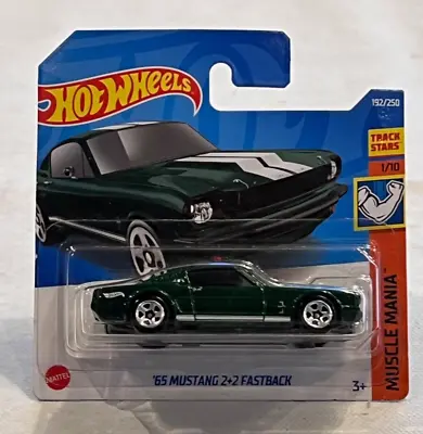 Buy Hot Wheels 1:64 Green 65 Mustang 2+2 Fastback Hw Muscle Mania Diecast Model Car • 5.49£