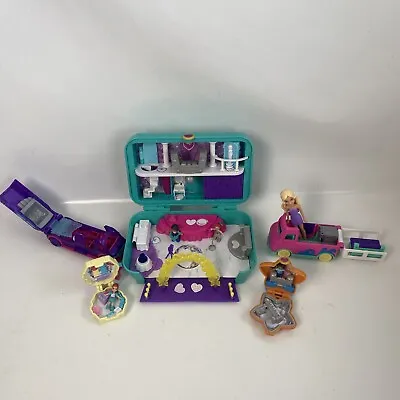 Buy Polly Pocket Bundle Mattel Coffret Hidden Places Dance Play-sets Vehicles Used • 22£