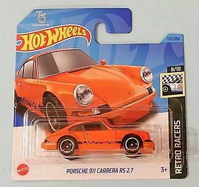 Buy Hot Wheels Porsche 911 Carrera RS 2.7. New Collectable Model Car. Retro Racers. • 4£