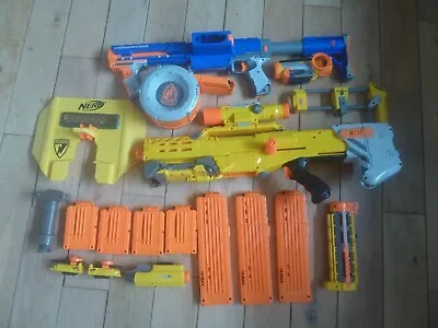 Buy Collection Of 2 X Nerf Guns And Lots Of Accessories - Raider CS-35 Longshot CS-6 • 30£