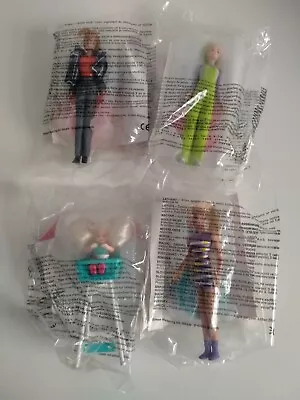 Buy X4 Full Set 1998 Mattel Barbie Doll Vintage McDonalds Figures - New Sealed • 10£