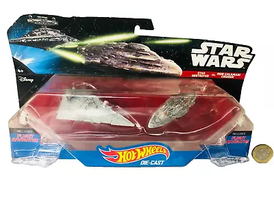 Buy Toy Car Space Ship Star Wars Hot Wheels Star Destroyer Mon Calamari Cruiser New • 14.50£
